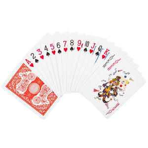 OTRON Playing Cards, Poker Size Standard Index,12 Decks of Cards (Red), for Blackjack, Euchre, Canasta, Pinochle Card Game, Poker Cards.