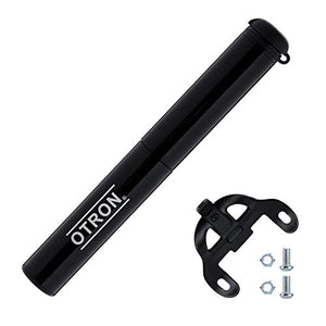 OTRON Mini Bike Pump - 140 PSI (3.8oz) - Compact & Portable - Extremely Lightweight - Premium CNC Aluminum - Presta & Schrader Valve Compatible - For Road, Mountain Or BMX Bicycles