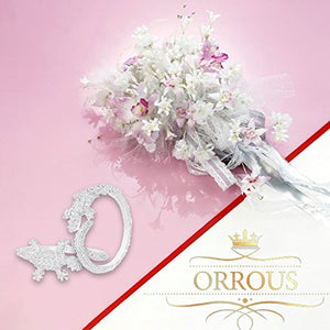 ORROUS & CO Women's 18K White Gold Plated Cubic Zirconia Lizard Adjustable Ring Wrap