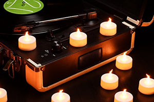 ETRONIC Battery Powered Flameless LED Tea Light Candles for Parties Events Romantic, 24 Pack