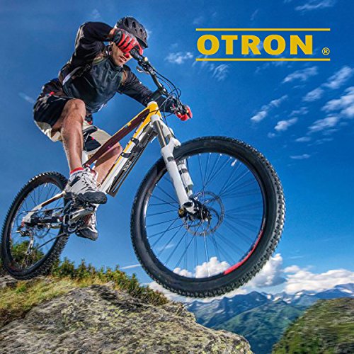 OTRON Mini Bike Pump - 120 PSI (6.9oz) - Compact & Portable - Extremely Lightweight - Premium CNC Aluminum - Presta & Schrader Valve Compatible - For Road, Mountain Or BMX Bicycles