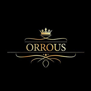 ORROUS & CO Women's 18k White Gold Plated Bezel Cubic Zirconia Solitaire Stud Earrings (5.00 carats) - Onyx