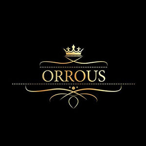ORROUS & CO Women's 18K White Gold Plated White Simulated Shell Pearl with Cubic Zirconia Accented Curved Earrings (8.5-9mm, 5-5.5mm)
