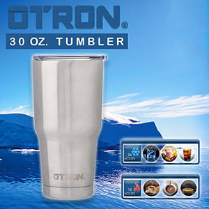 OTRON Tumbler Double Wall Vacuum Insulated Stainless Steel Travel Mug - 30oz